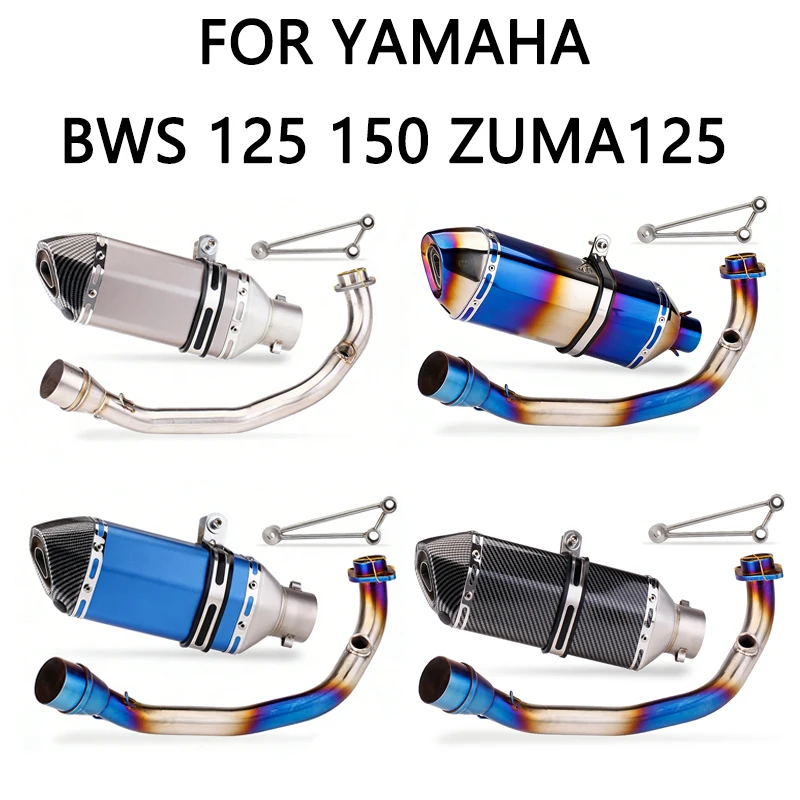 

51MM Motorcycle Exhaust Escape Front Link Tube Full Systems universal muffler slip-on For CYGNUS-X 125cc Cygnus 2002-2019