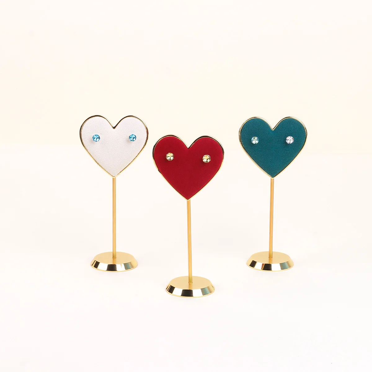 

Metal microfiber earring display rack, creative stud jewelry display rack, jewelry display props