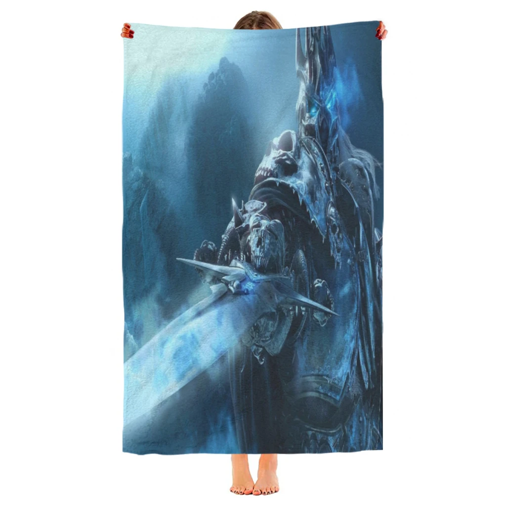 World of Warcraft Beach Towel  Poncho Bathing Towels Cover-ups Quick Dry Sand Free Yoga Spa Gym Pool