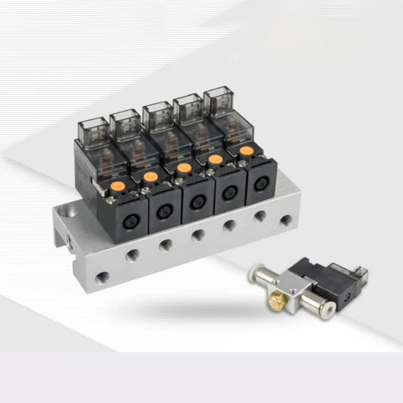 10mm miniature solenoid control valve, integrated solenoid valve group, vacuum exhaust valve, knitting machine valve group