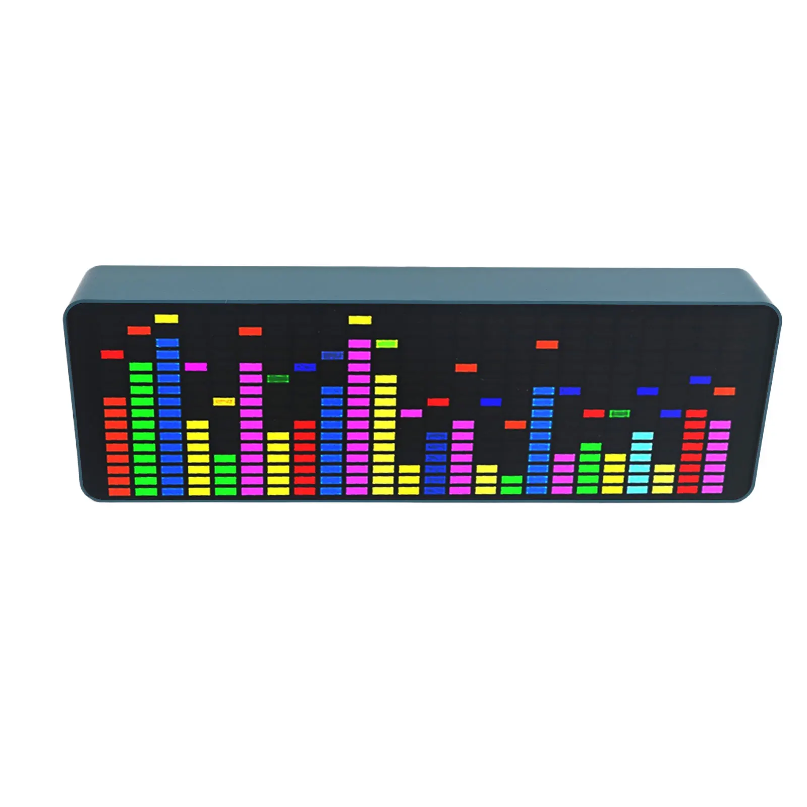

New Clock Electronic Port USB 5V RGB Audio Level VU Meter Display Electronic Clock For Android Power Music Spectrum