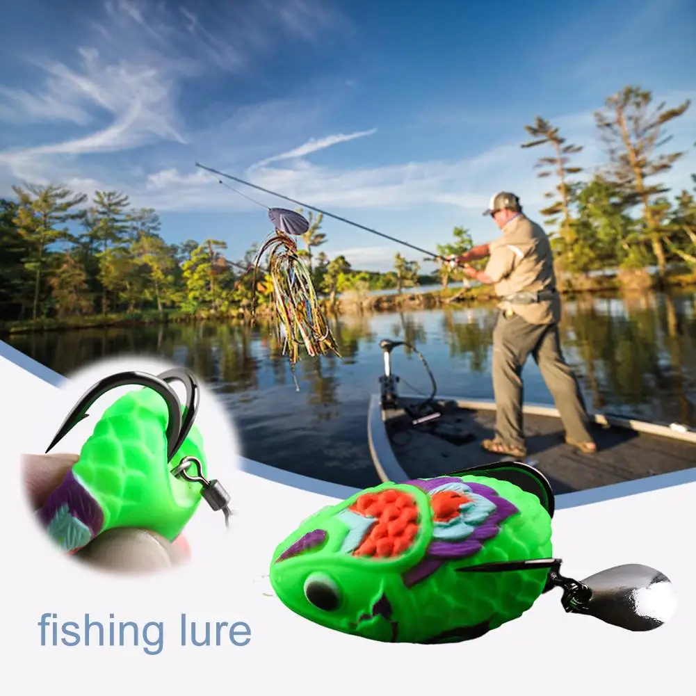 1PCS Mini Frog Fishing Lure With Dual Hooks Quality Frog High Fake Thai-inspired Fishing Accessories Bait Artifical L9E6