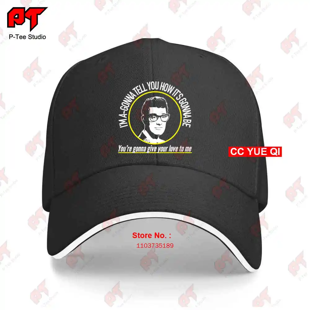 Not Fade Away Buddy Holly Baseball Caps Truck Cap 6IX9