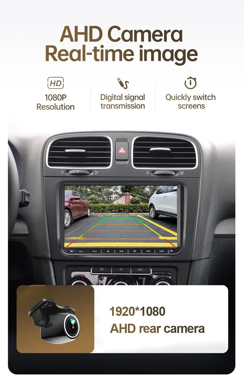 Android 16 2Din Autoradio für Volkswagen Golf 5 6 Polo Passat B6 B7 CC Skoda Jetta Universal Multimedia GPS-Navigation – Detail 23