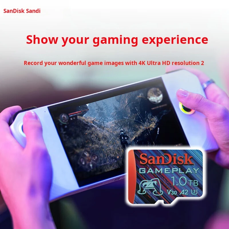 

SanDisk 1TB TF (MicroSD) Memory Card, A2 U3 V30 4K, Read Speed 190MB/s, Dedicated for Game Consoles & Handheld Game Devices