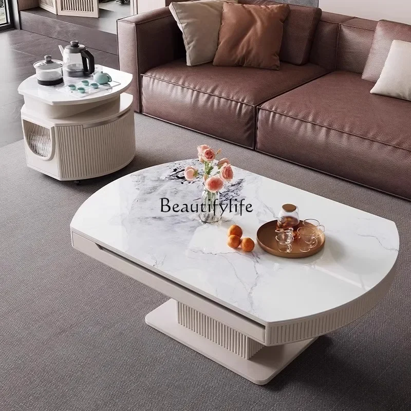 ls 42Electric lifting coffee table dining table dual-purpose multi-function folding two-in-one