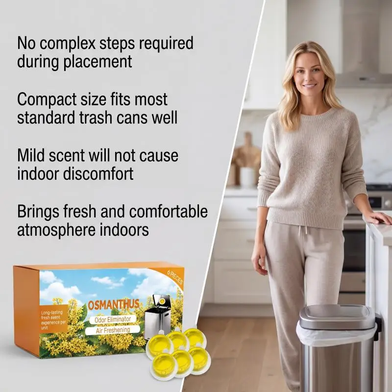 1 Box/2 Box Stick On Trash Can Deodorizer Pods LongLasting Fragrance Powerful Odor Eliminator Self Adhesive Air Freshener
