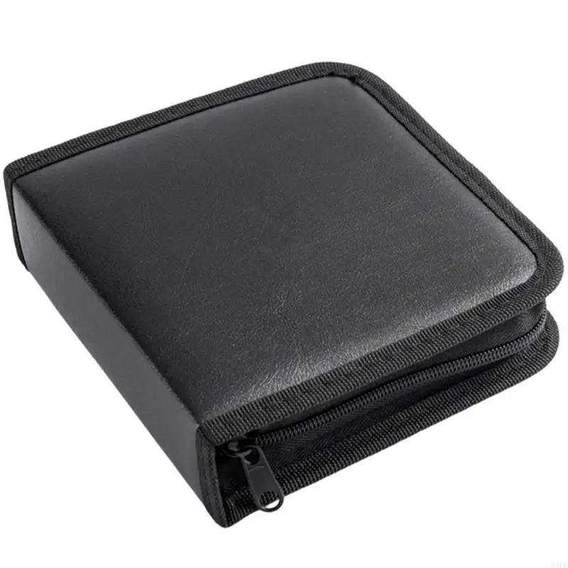 40 Disc Car CDs Holder Organizers PU Leather Storage Case For Music Enthusiasts 83CE