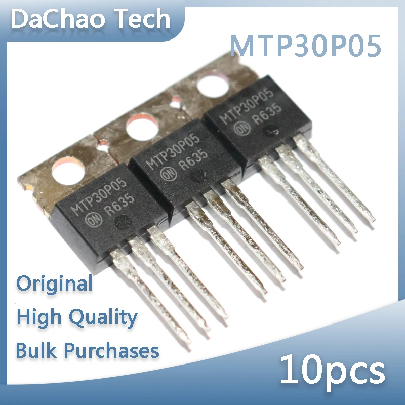 10pcs MTP30P05 30A 50V Onsemi ON FET TO-220 Original New