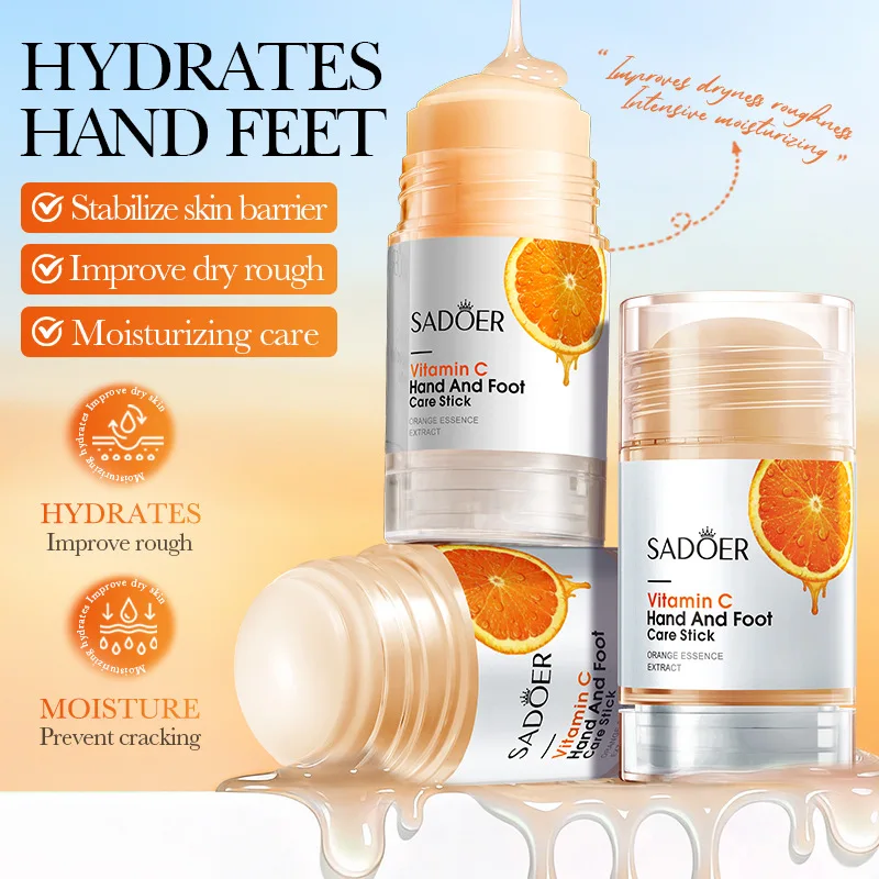 SADOER Vitamin C Hand And Foot Care Stick Hydrates Moisturizes Improves Dry Rough Skin And Stabilizes Skin Barrier