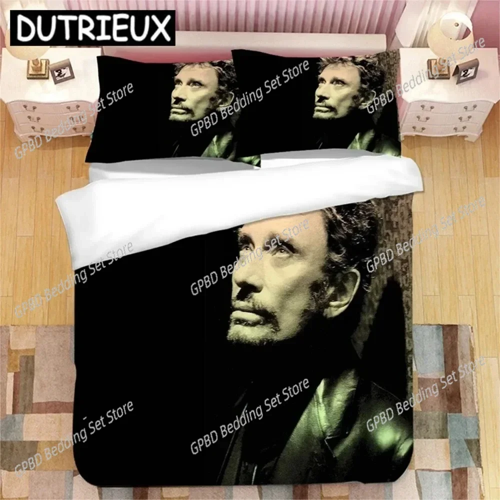 Johnny Hallyday 3D Printed Bedding Set Duvet Covers Pillowcases Comforter Bedding Set Bedclothes Bed Linen