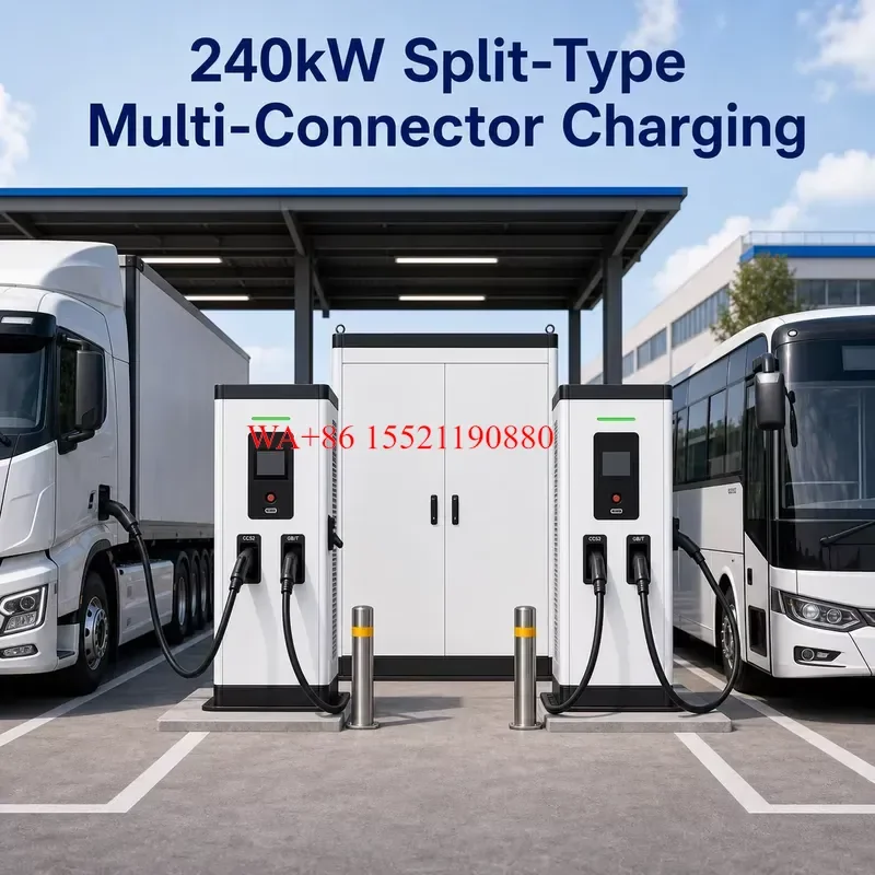 WMWMNU 240kW Commercial Electric Car GB/T Ultra Fast DC EV Charger CCS2 OCPP High Power Dual Gun Charging Station