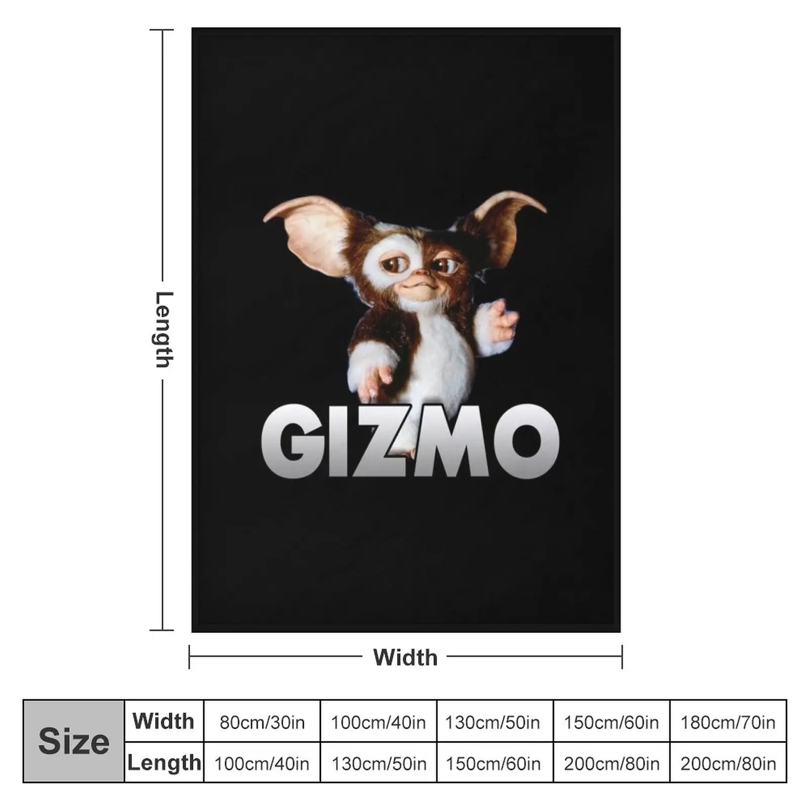 Gizmo Gremlins Mogwai Throw Blanket manga wednesday