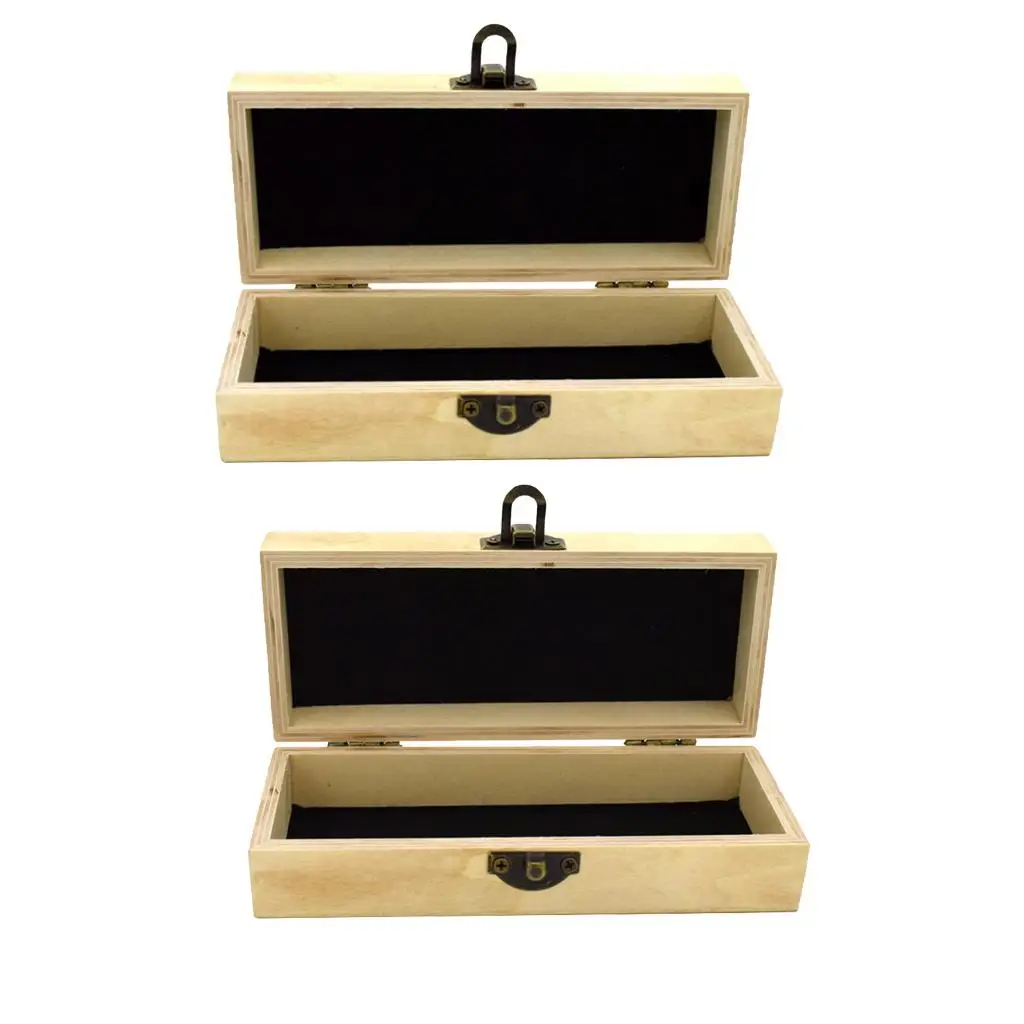 Caja para gafas hecha a mano, estuche protector para gafas de sol de madera de bambú, 16,5 x 6,9 x 4,6 cm