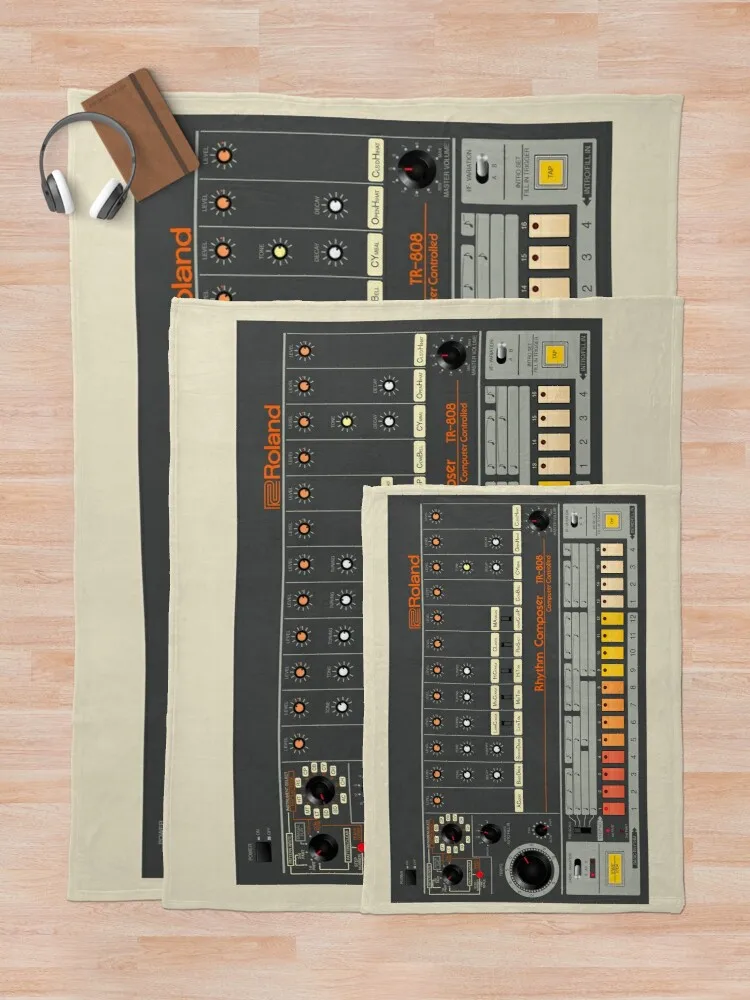 Roland TR-808 Rhythm Composer Throw Blanket Blanket For Travel Light Thin Blanket