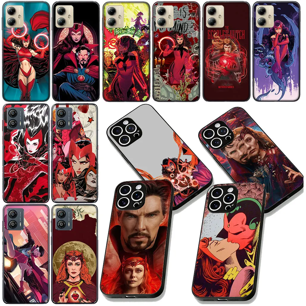 모토로라 모토 G34 G20 G45 G35 G84 G13 엣지 50 30 퓨전 40 네오 울트라 프로 케이스 배경화면 마블 스칼렛 위치 폰 커버