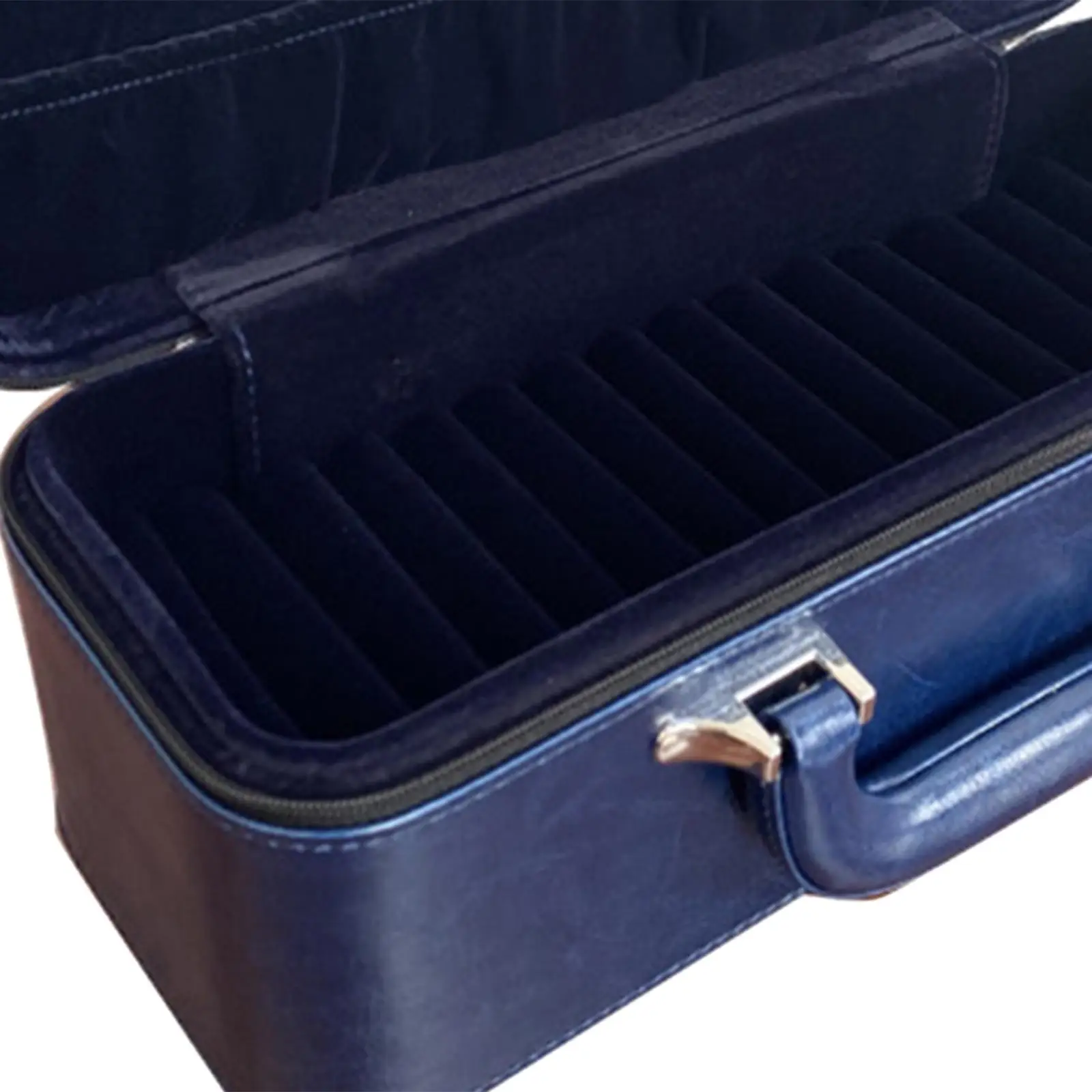 Jewelry Case with 15 Slot Inserts Bracelet Display Tray Box PU Leather Bangle Holder Stand Organizer for Women Gift