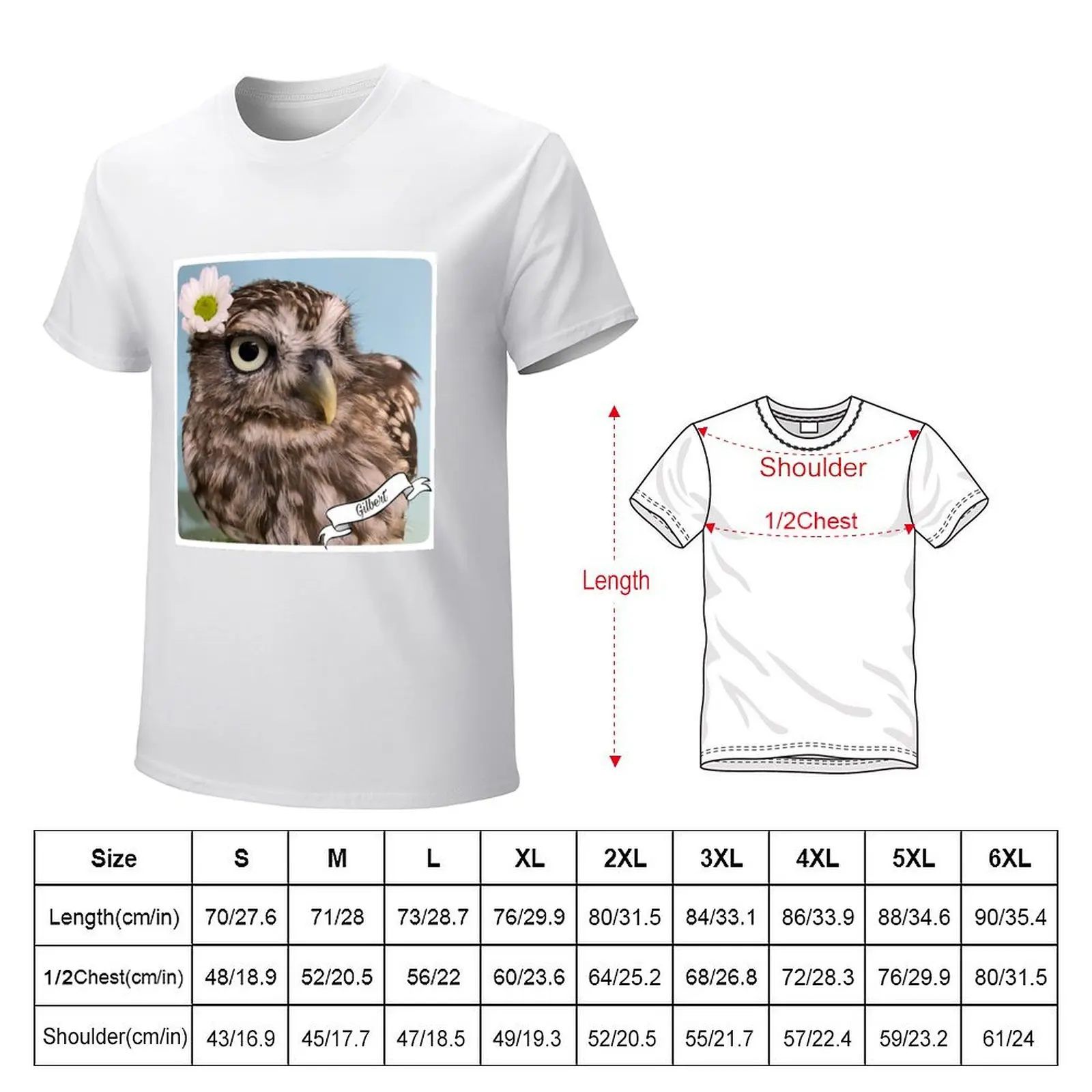 Daisy Owl T-Shirt customs vintage clothes animal prinfor boys heavyweights heavyweight t shirts for men