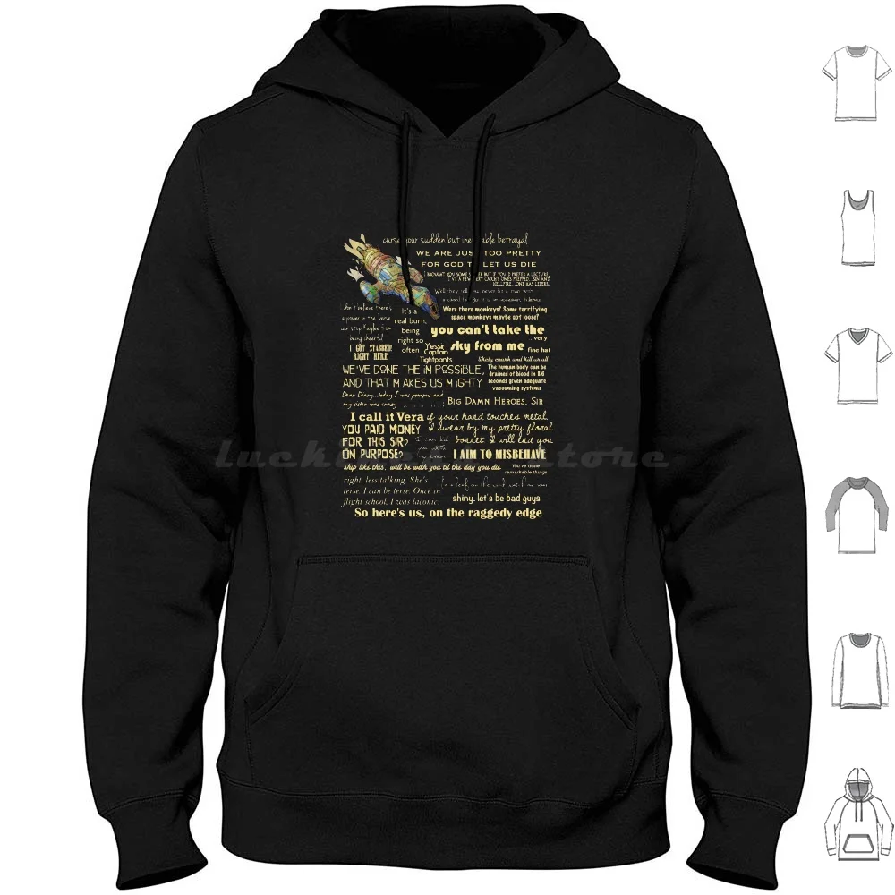 Firefly Quotes Essential Hoodies Long Sleeve Firefly Quotes Essential Firefly Serenity Quotes Geek Mal Quote Joss