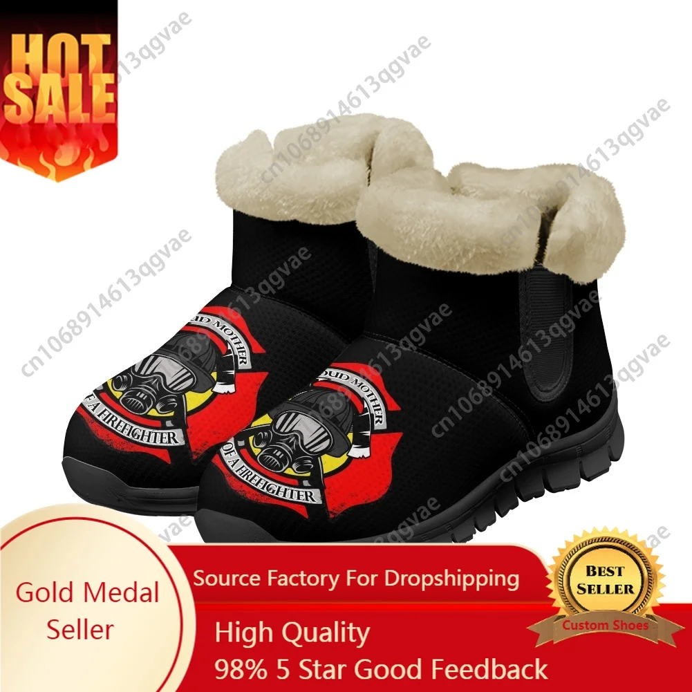 

Firefighter House Fire Rescue Snow Boots Mens Womens Teenager Shoes Keep Warm High Quality Couple Sports Custom Made Sneakers