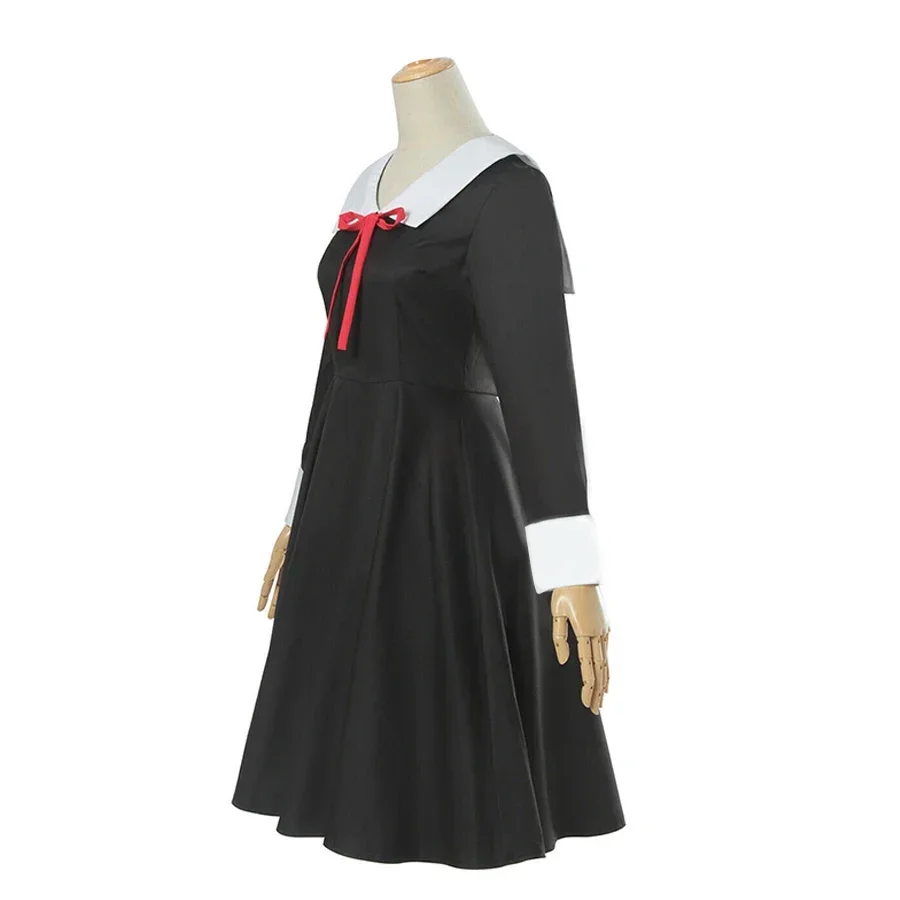 Anime Kaguya Sama Love Is War Cosplay Shinomiya Kaguya Fujiwara Chika Costumes Dress Uniform Wig Headwear women Halloween Suits view 3