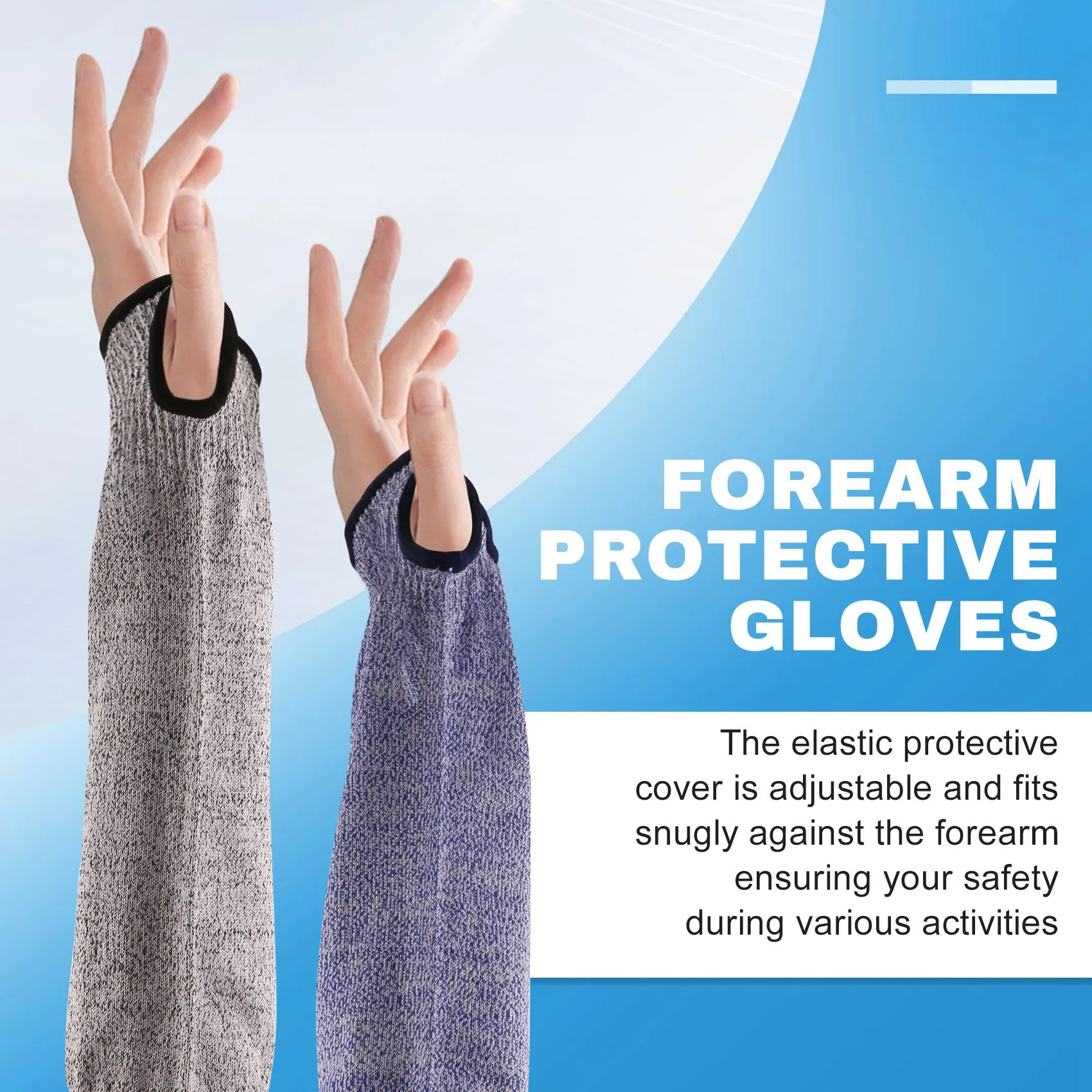 4 pary rękawów odpornych na przecięcia i oparzenia Rękawy ochronne na ramiona Ochraniacze przedramion do cienkiej skóry i siniaków Otwarty mankiet 35 cm