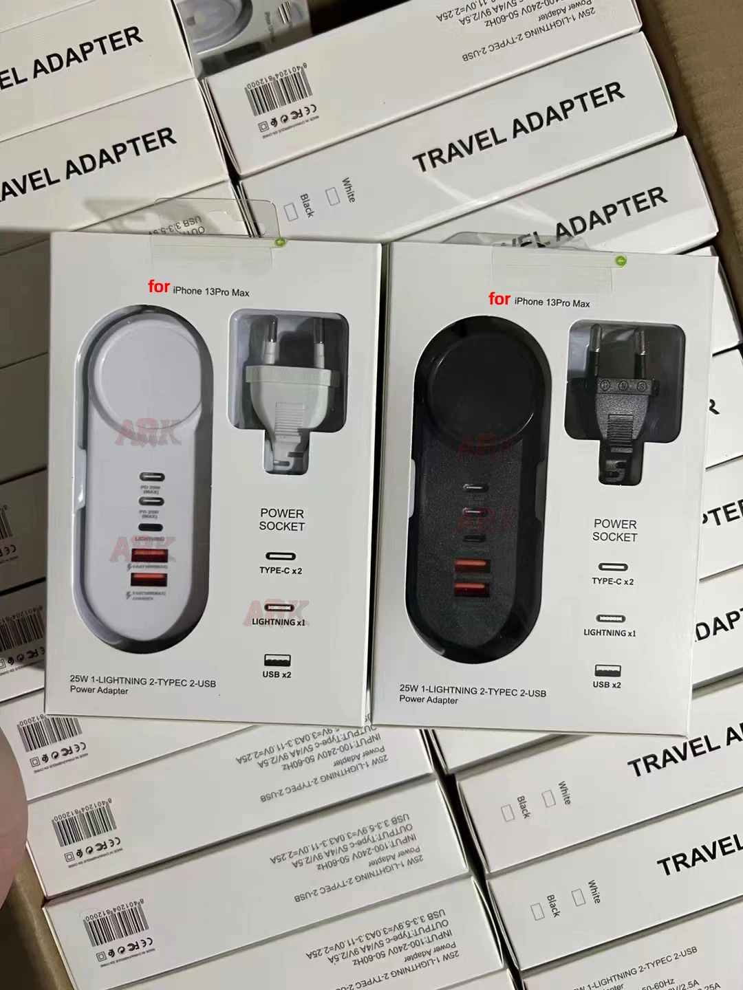 PD 35W 5พอร์ต USB C Charger Quick Charge Wall Charger 1M สายเคเบิลอะแดปเตอร์ไฟ UK EU US สำหรับโทรศัพท์มือถือชาร์จสำหรับ IPhone