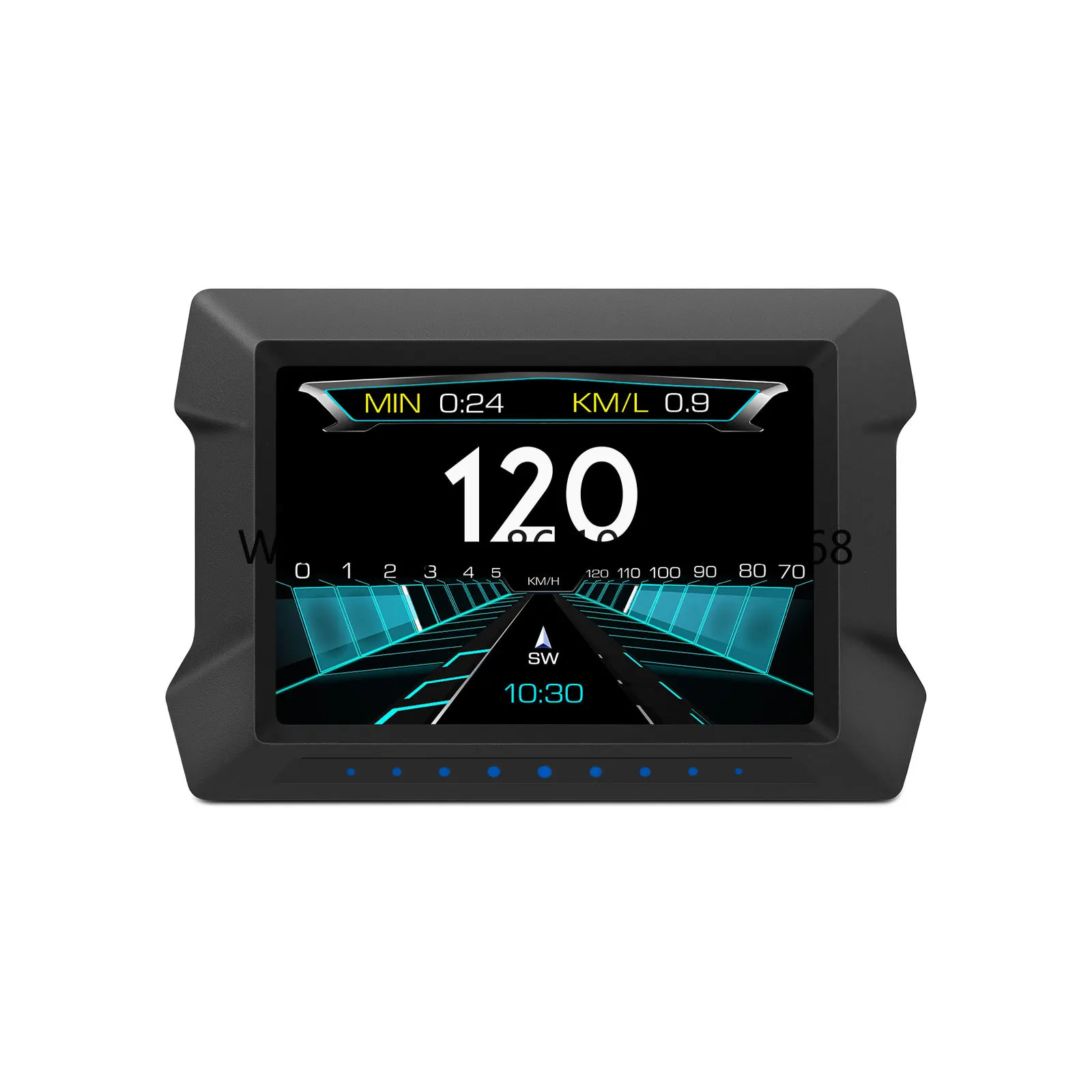 

WiiYii Smart OBD2 GPS Speedometer P22 3.5" LED Screen Type-C Connection Universal Fitment 12 Languages HUD Head-Up Display Black