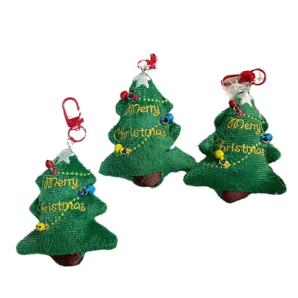 Plush Christmas Tree Pendant Cute Little Bell Christmas Gift Girlfriend Bag Hanging Decoration Student Backpack Accessories