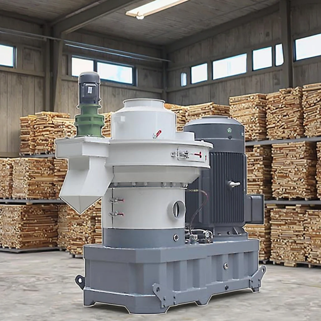 Continuous Operation Biomass Pellet Machine Heavy Duty Ring Die Pellet Mill -