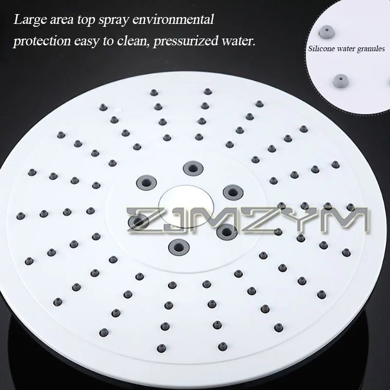 Adjustable Rotating Rain Shower Set PC Wall-hung Type Electroplate Pressurized Shower Head Anti-Leak Rainfall Spray