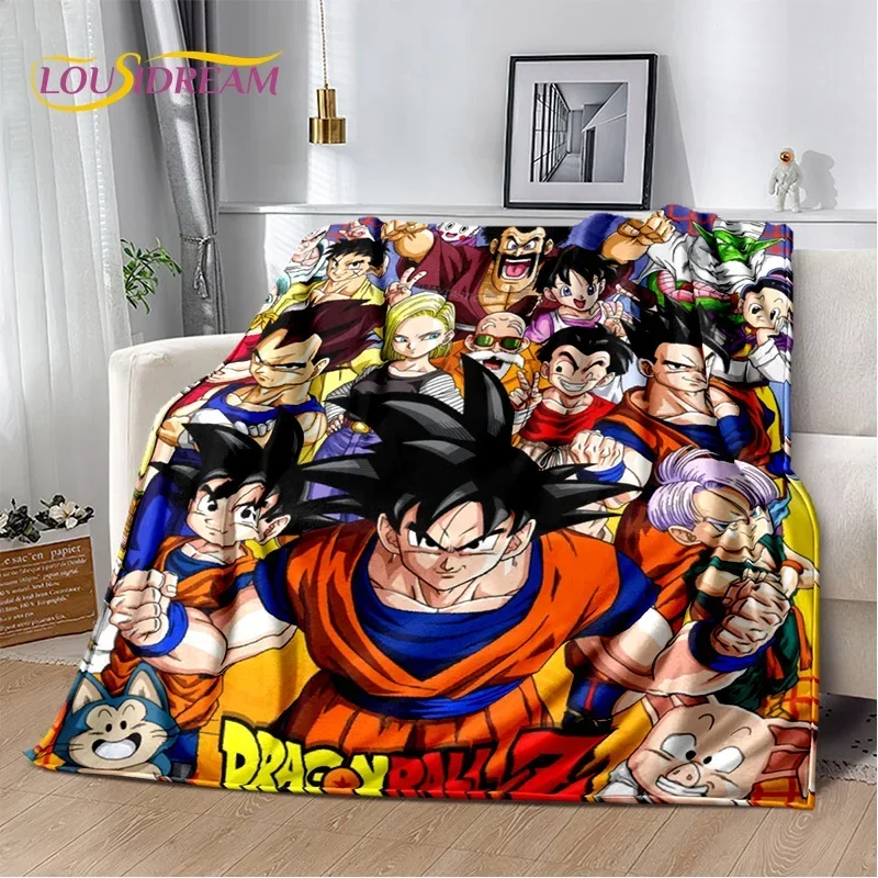 Anime 3D D-Dragon-Ball Japan Cartoon Soft flanella coperta per letti camera da letto divano Picnic, coperta da tiro all\'aperto regalo per il tempo