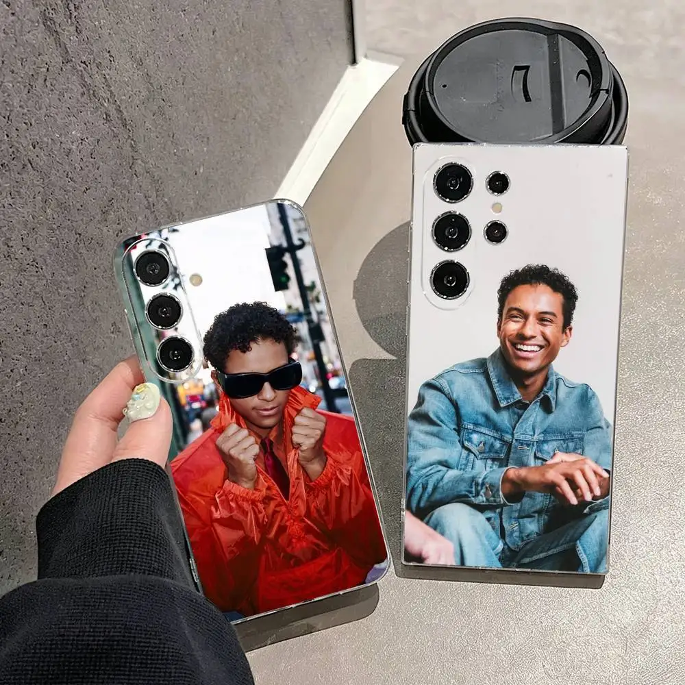 jaafar jackson Phone Case For Samsung S25,S24,S21,S22,S23,S30,Ultra,S20,Plus,Fe,Note,10,9,5G Transparent