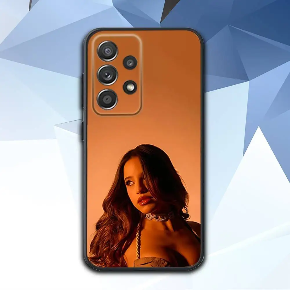 E-Emilia mp3 Singer Mernes Phone Case For Samsung S 25,24,23,22,30,21,10,9,Ultra,Plus,Lite,FE,4,5 G Soft Black Case