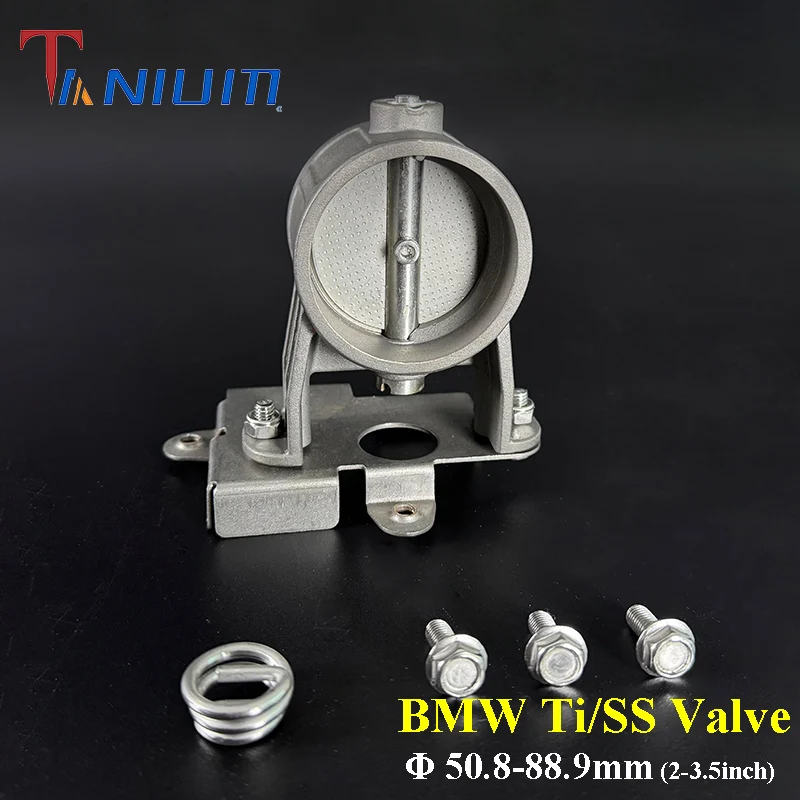 51/63.5/70/76.2/89mm Exhaust Gas Recirculation Valve Titanium/Stainless Exhaust Valve for BMW