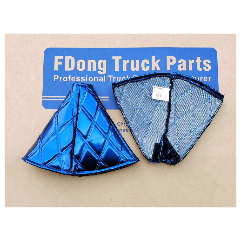 FDONG Dust Cover Matte Black + Red Line /Mirror Pearl Blue for General Trucks - view 3