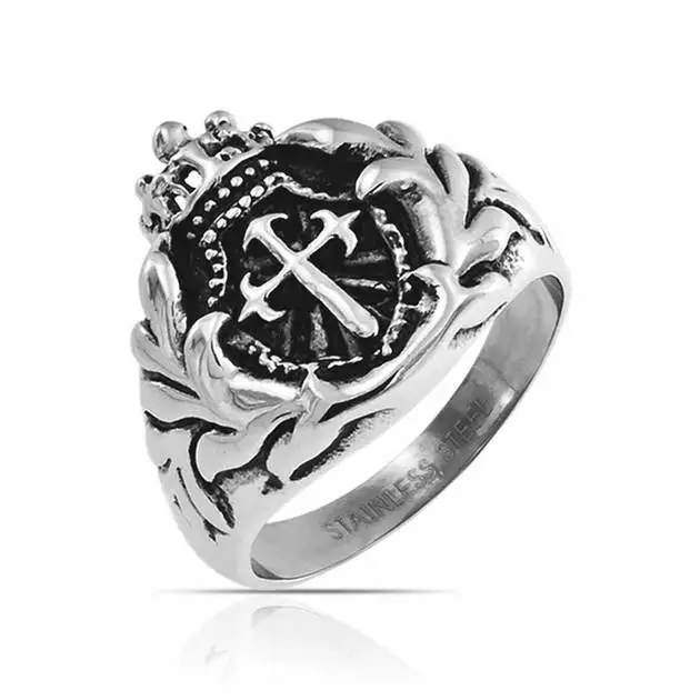 

Fashionable Medieval Sword Stainless Steel Ring for Men Fater' Day Gift