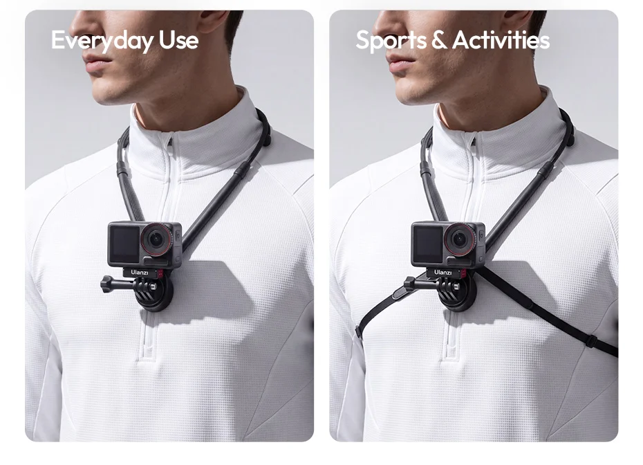 � Ulanzi ZJ09 Flexibler POV-Nackenhalter Magnetischer Verstellbarer Nackenhalter für Actionkameras für GoPro für DJI für Reise-Videos Vlog – Detail 10