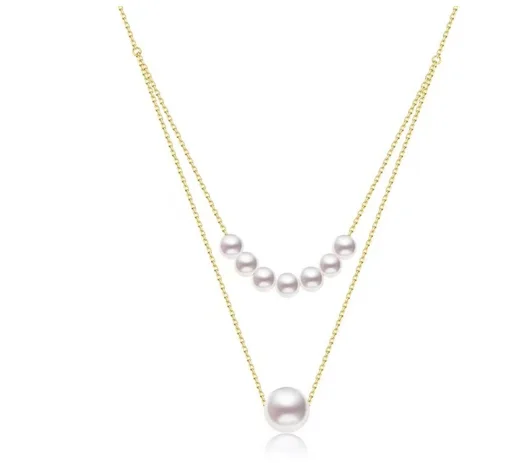 

18k gold necklaces for women natural pearl necklace