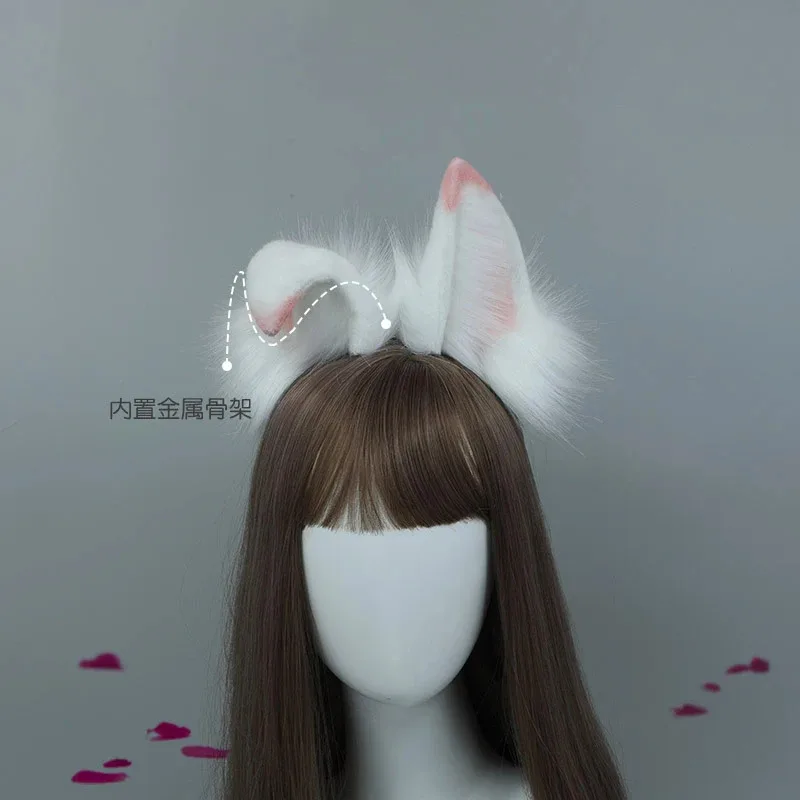 CosplayGame Immortalized Legend Faker Ahri Cosplay Wig Fox Ears Headwear Women Halloween Party Carnival Role Plays;3'c,5.y;8'v, - view 5