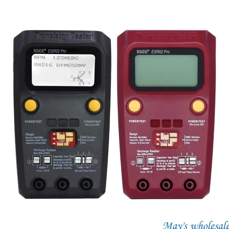 

Измеритель высокой точности для конденсаторов, транзисторов, резисторов, ЖК-экрана, батареи, тестера электронных компонентов