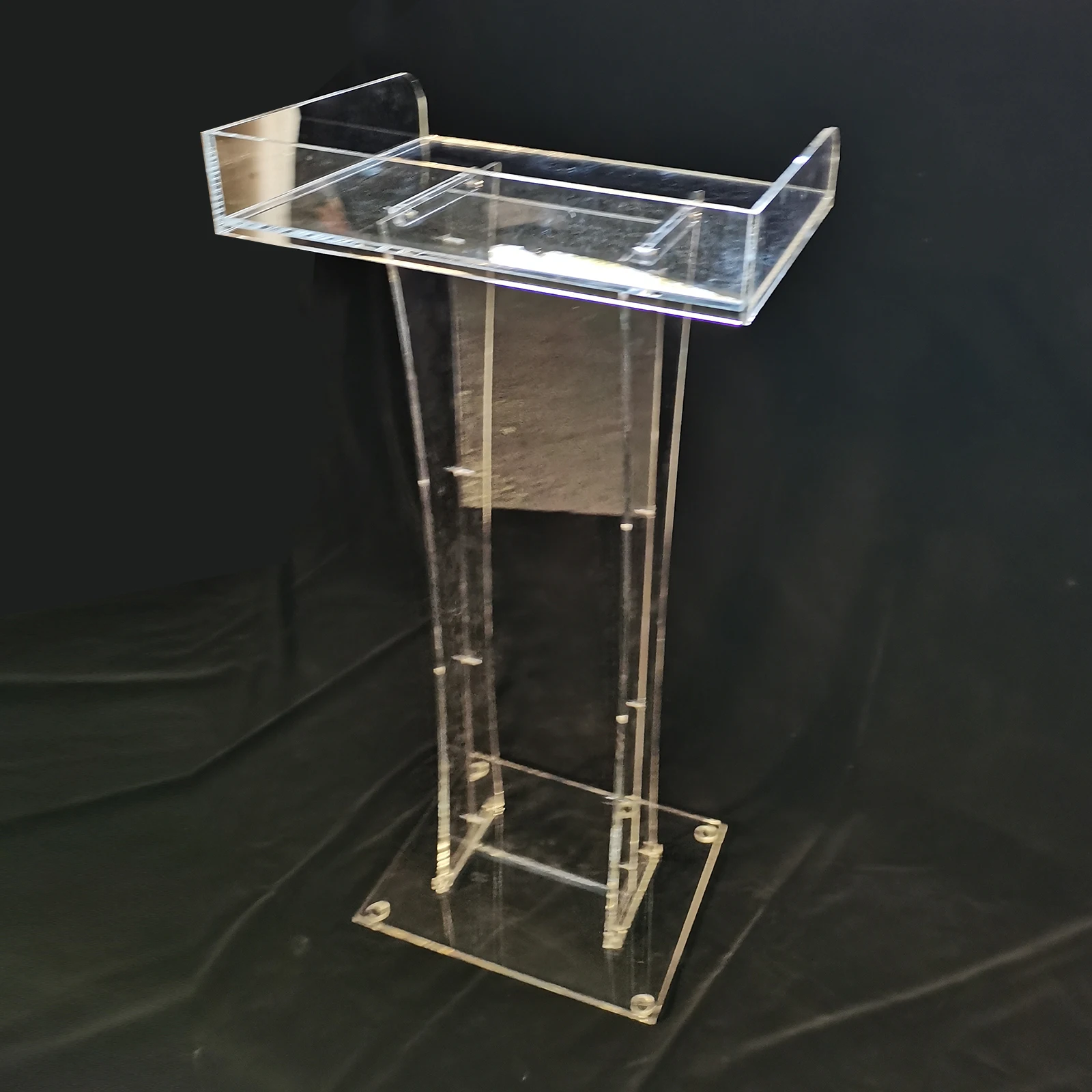 Púlpito De Plexiglás Para Igreja Escolar, Modern Clear Acrylic Podium, Púlpito grosso igreja