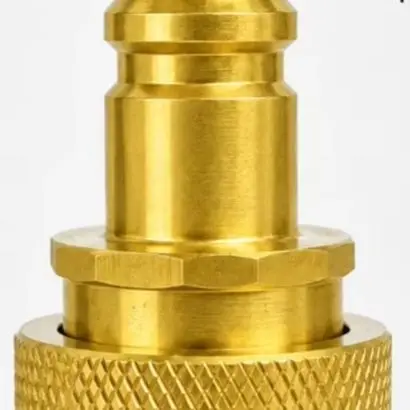For Car Ac Repair Black Quick Coupler Kit Brass High Low Pressure Coupler Brass Coupler Solid Brass Construction