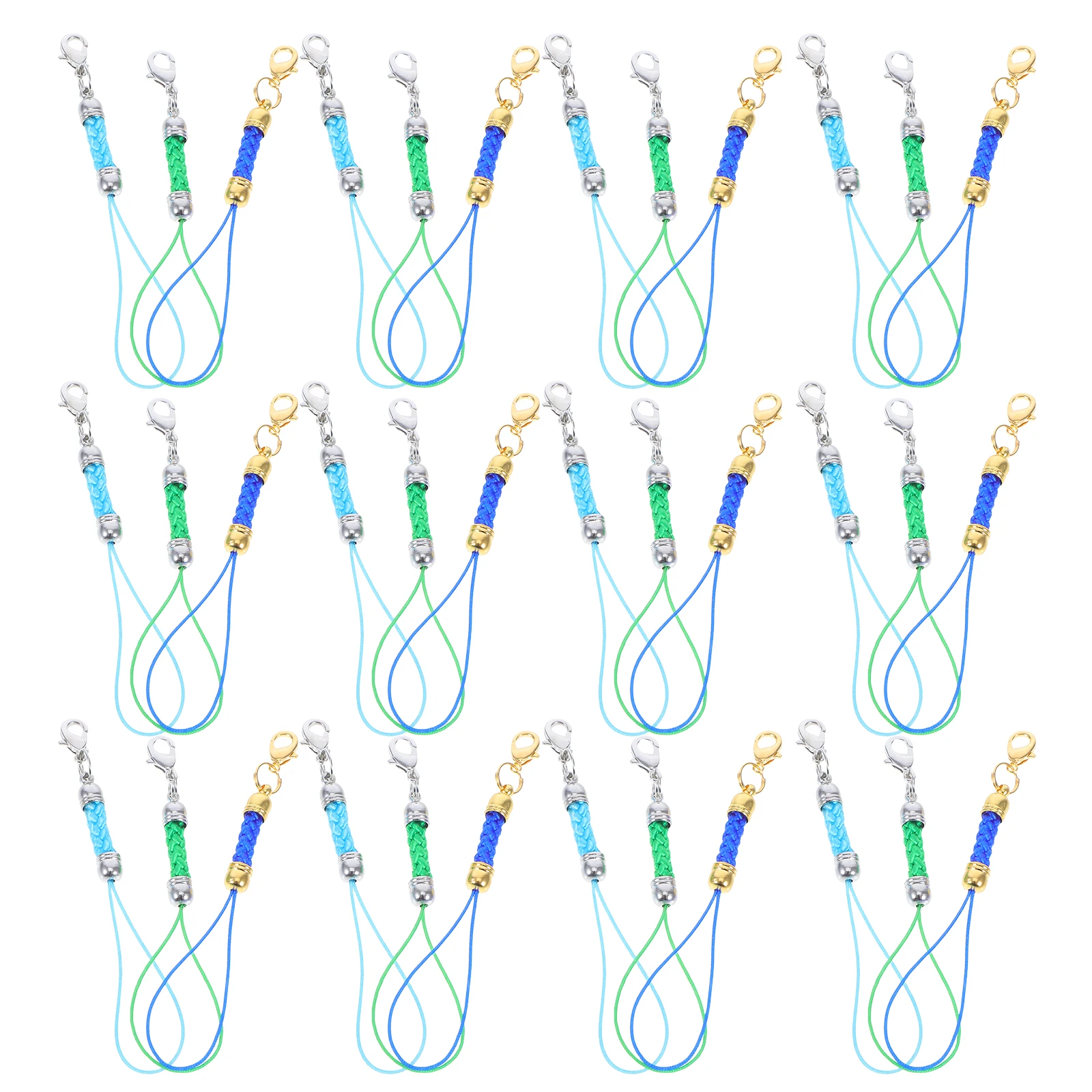 

30 Pcs Jewelry Rope Accessories Phone Strap Wrist Charm Straps with Hook Keychain Attachment Pendant