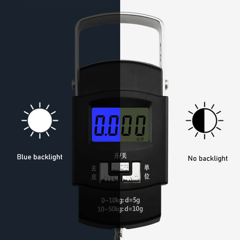 Black 50kg Portable Kitchen Measuring Scales LCD Digital Weighing Scale Home Measuring Tools and Scales Kitchens Accessories image 6