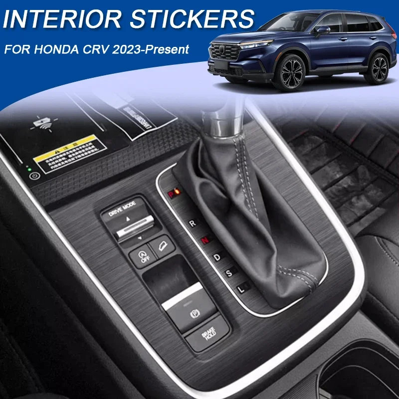 

Car Carbon Interior Sticker Lifting Window Panel Decal For HONDA CRV 2023-Present LHD Gear Inner Door Protective Film Accessory