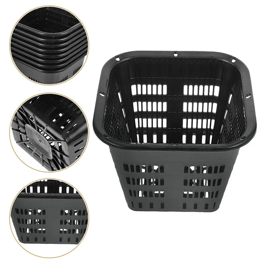 4pcs Hydroponic Net Cups with Ventilation Mesh – ABS Slotted Plant Baskets for Vegetables, Flowers & Home Garden