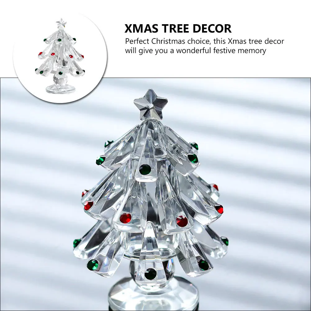 

Mini Christmas Tree Decoration Ornament Trees Ornaments Figurine Tabletop Christams