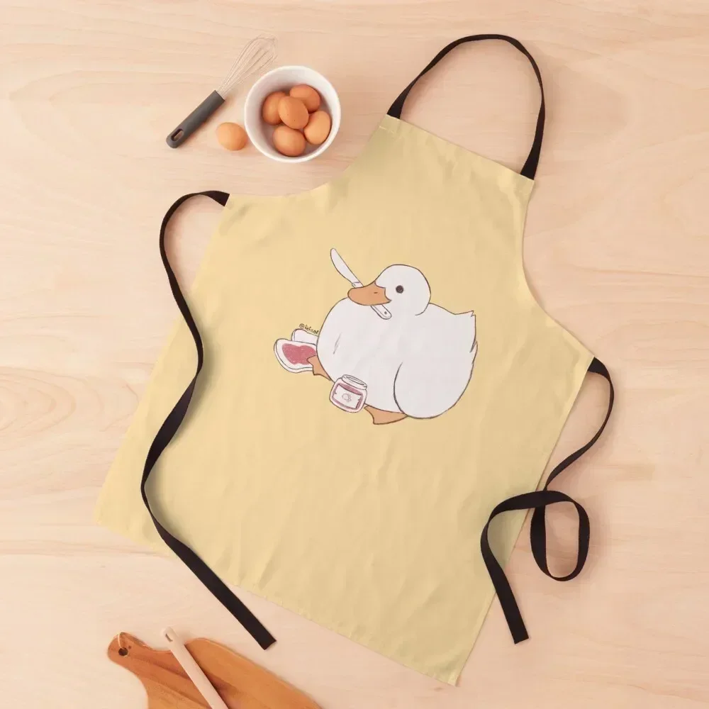 

Breakfast duck Apron Women's Dress Men's Kitchen For Home Accessories Waterproof Kitchen For Women Apron