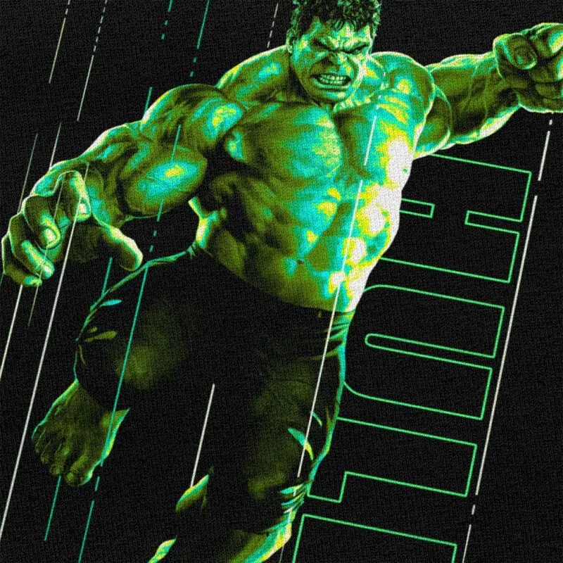 Hulk The Incredible Glow Men T Shirt 100% Cotton Tee Tshirt Short-Sleeve Printed T-shirt Gift